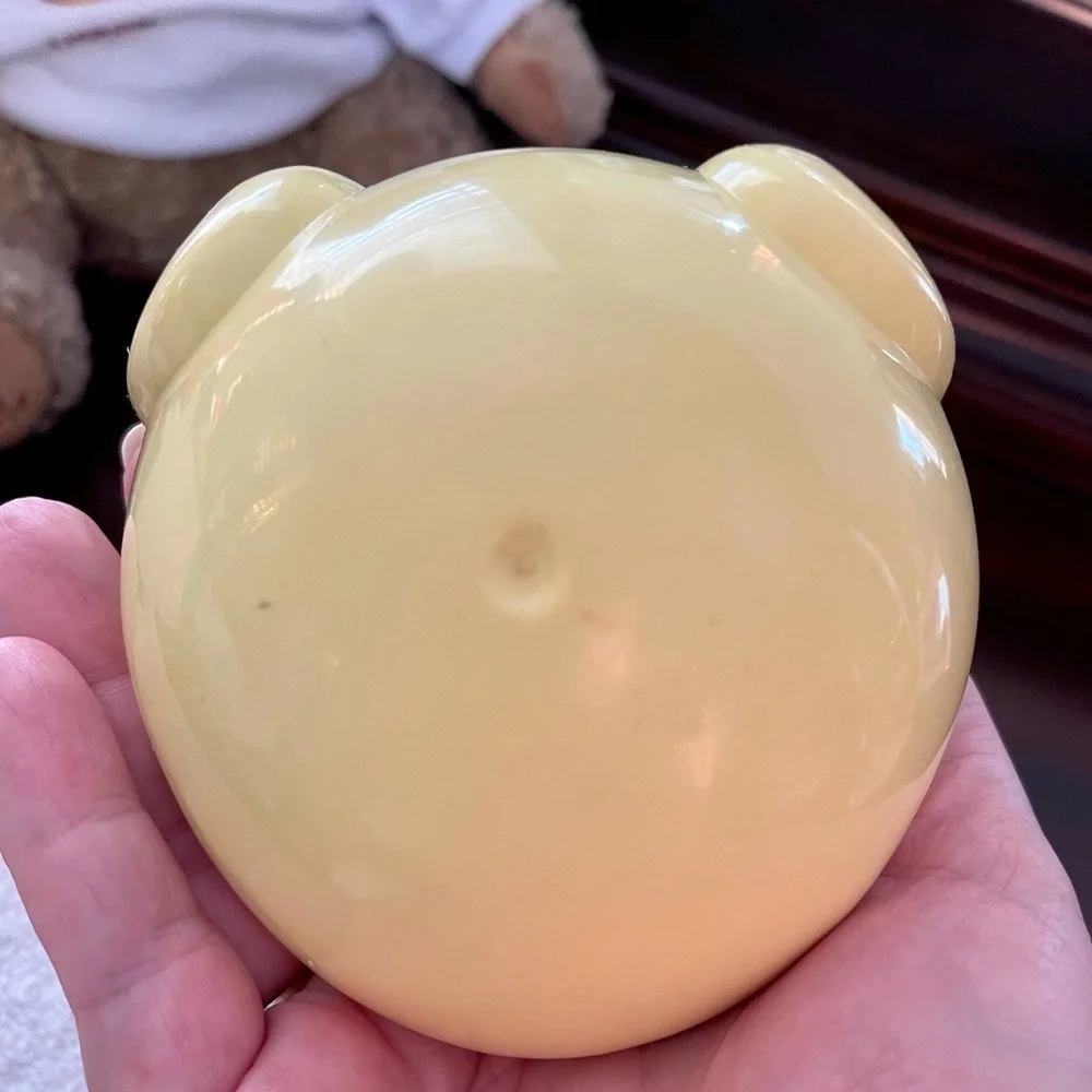 1980s Vintage Mickey Mouse Disney Yellow Roly-Poly Musical Toy